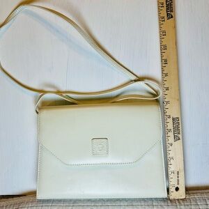 Vintage Anne Klein for Calderon Cream Leather Crossbody Bag – Genuine Leather